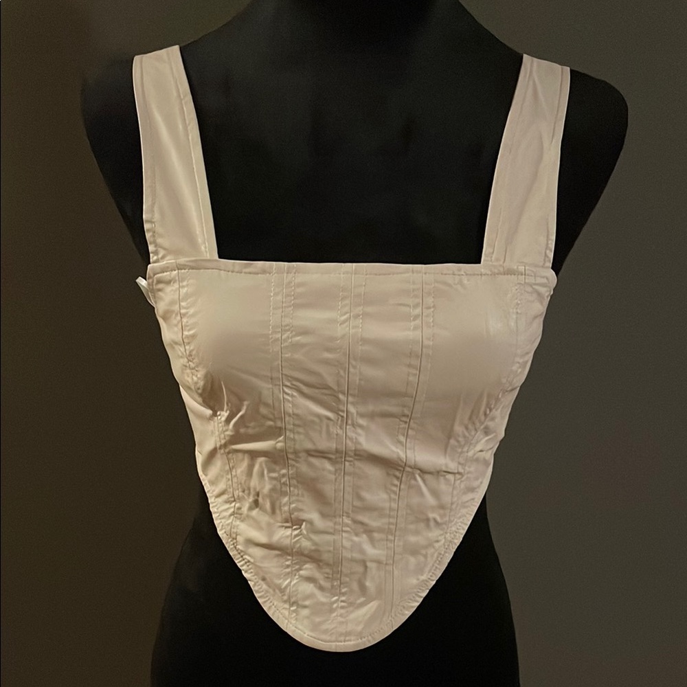 Light Cream Corset Top